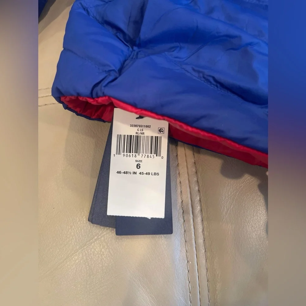BrandNew polo by Ralph Lauren Reversible terra puffer jacket size 6 - Picture 13 of 13